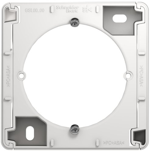 Коробка для наружнего монтажа Systeme Electric Glossa белый картинка